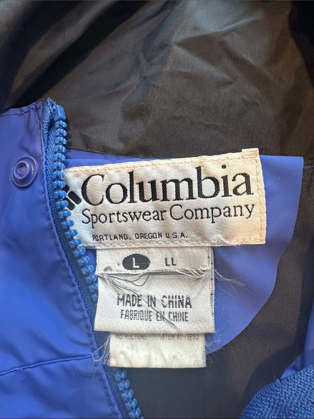 Columbia Royal Blue Hooded Raincoat - Picture 3 of 12